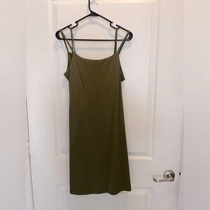 Activewear a-line dress with matching biker shorts
